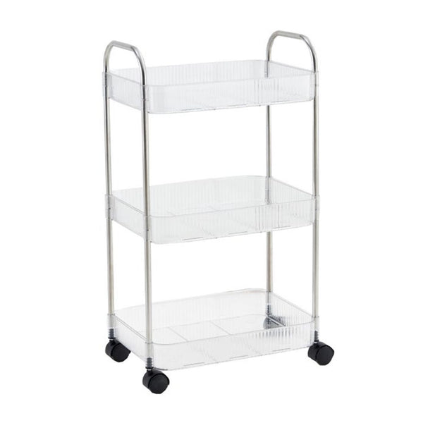 Carrito 3 Niveles Polipropileno Y Acero 68x39x28cm