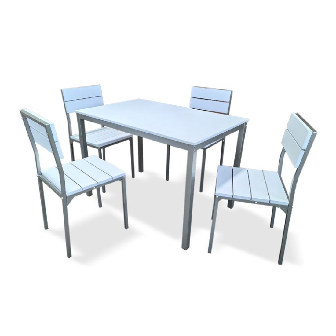 Comedor Metal Y Mdf 110x70x75.3cm 5pcs