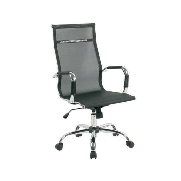 Silla De Oficina Metal Y Mesh 54x60x104-114cm