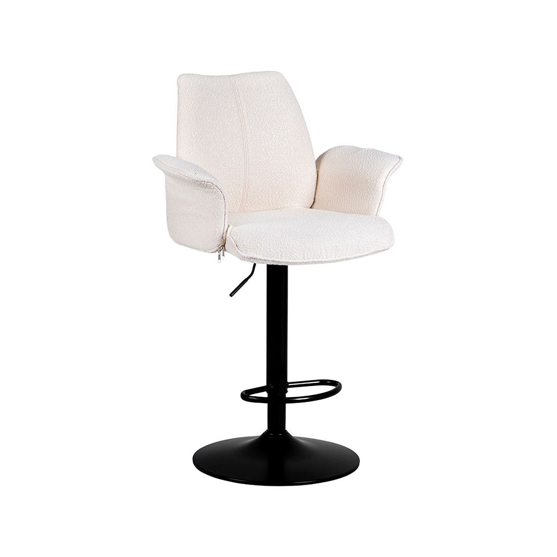 Banco Altura Ajustable Metal Y Tela 59x52x97-118cm