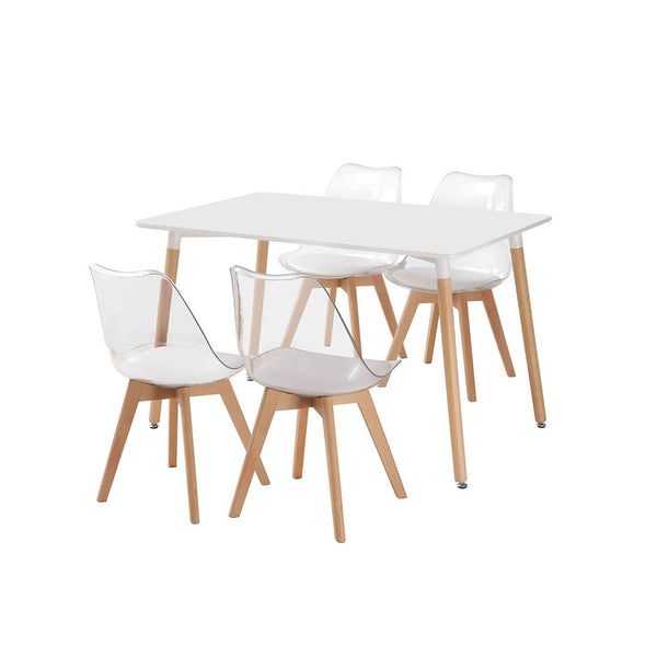 Set Comedor Adrián Madera Y Mdf 120x70x75cm