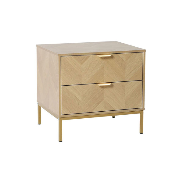 Mesa Noche 2 Gavetas Mdf 48x40x45cm
