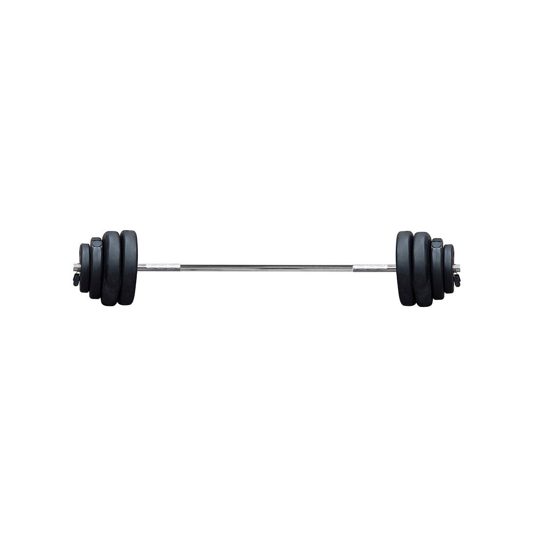 Set Pesas Discos Y Barra Acero Life Sport 100lb 25pcs