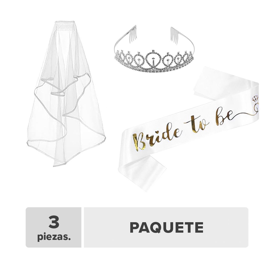 Decoración Bride To Be 3pcs