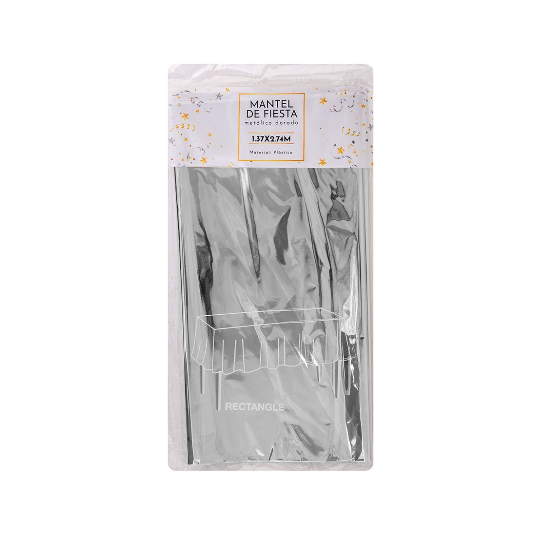 Mantel Fiesta Plástico 1.3x2.7m 2pcs