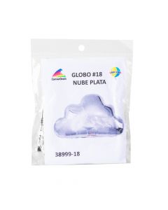 Globo Metálico Nube Plata 18pulg