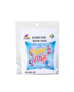 Globo Metálico Buen Viaje Elementos 18pulg