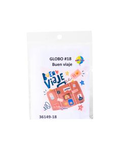 Globo Metálico Buen Viaje Maleta 18pulg