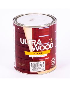 Barniz Caoba Tradicional Corona Ultra Wood Para Madera 1/4 Galón