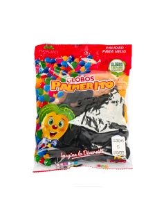 Globo Latex Calidad Helio #5 50und Negro