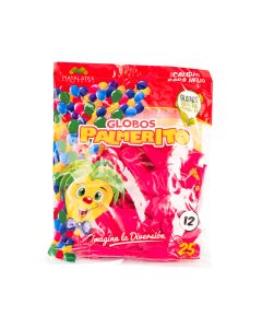 Globo Latex Palmerito Calidad Helio #12 25und Estándar Fucsia