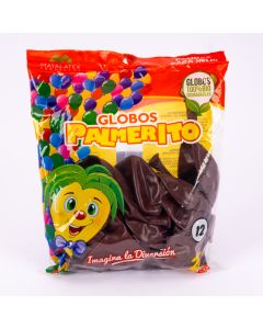 Globo Látex Palmerito Calidad Helio #12 25und Vino Tinto