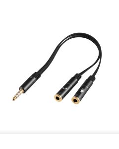 Cable Adaptador 3.5mm Macho Doble Hembra