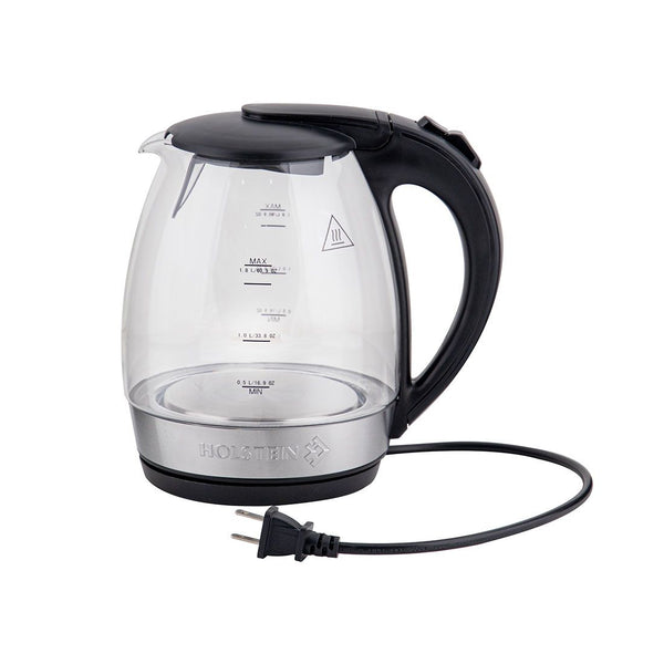 Tetera Eléctrica Vidrio Holstein 1.8lt 1500w