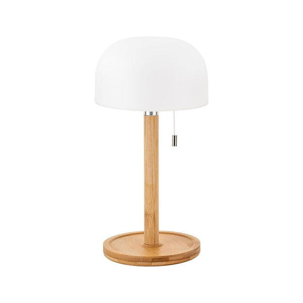 Lámpara Mesa Base Madera 28cm