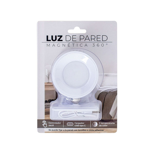Luz Recargable Pared 3 Tonos