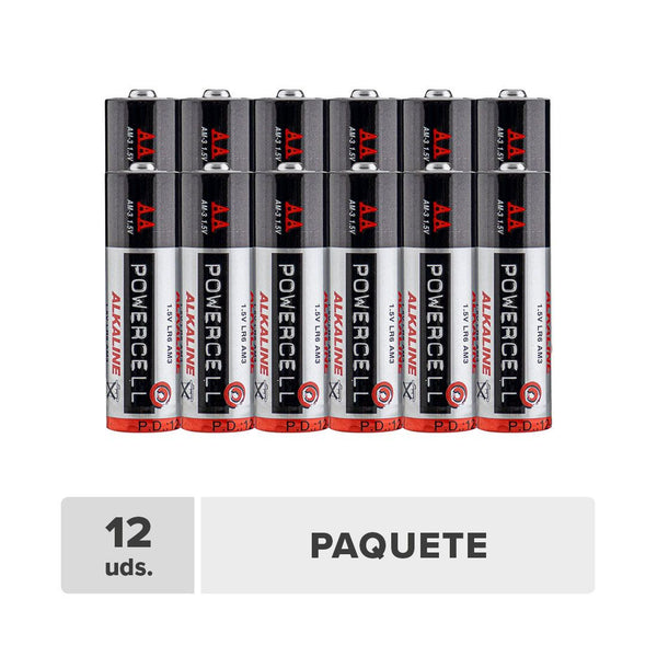 Batería Alcalina AA 1.5v 12unds