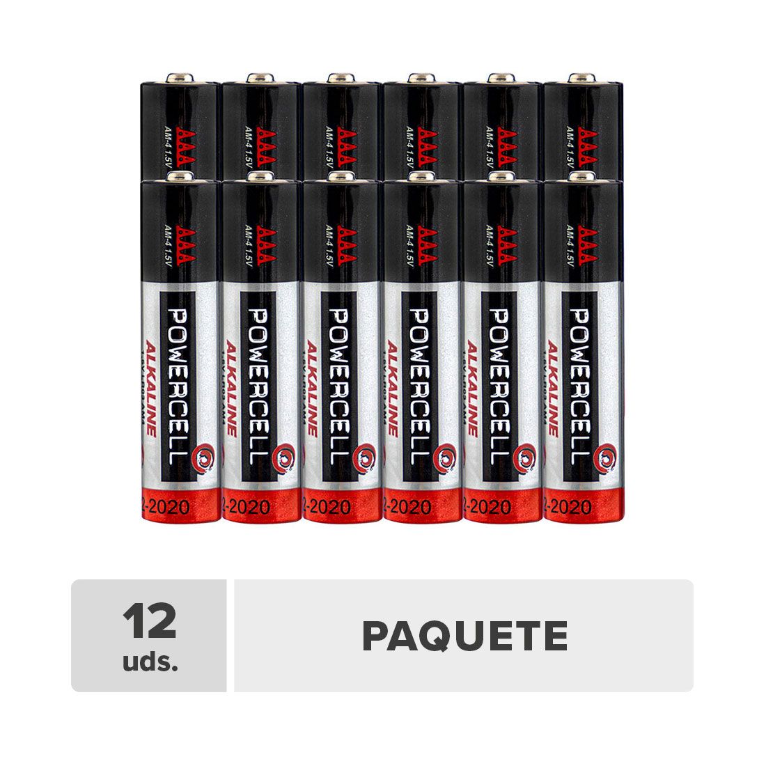 Batería Alcalina AAA 1.5v 12unds