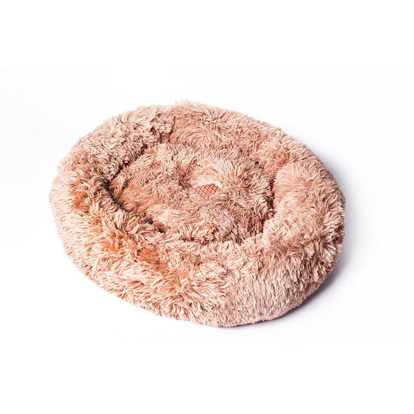 Cama Mascota Circular Rosada Poliéster 76cm