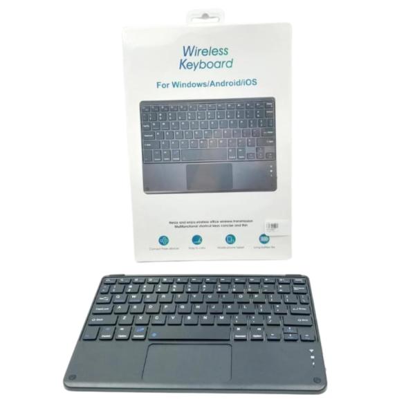 Teclado Inalambrico Con Mouse Tactil 10"