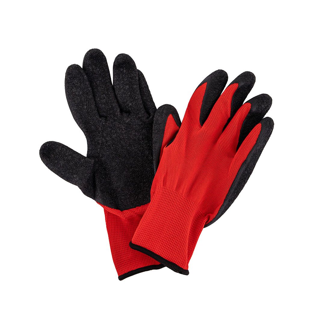Guantes Trabajo Látex Y Poliéster 1par