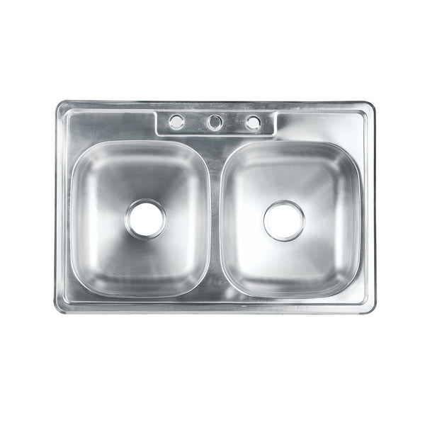 Fregadero Doble Batea Acero Inoxidable 84x56cm