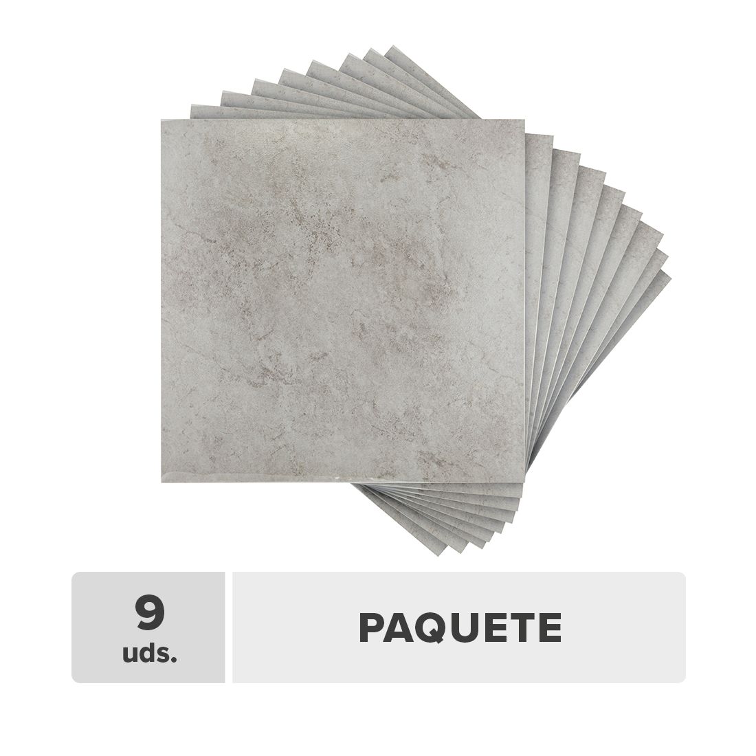 Piso Vinílico Oscuro Pvc 60x60cm 9unds