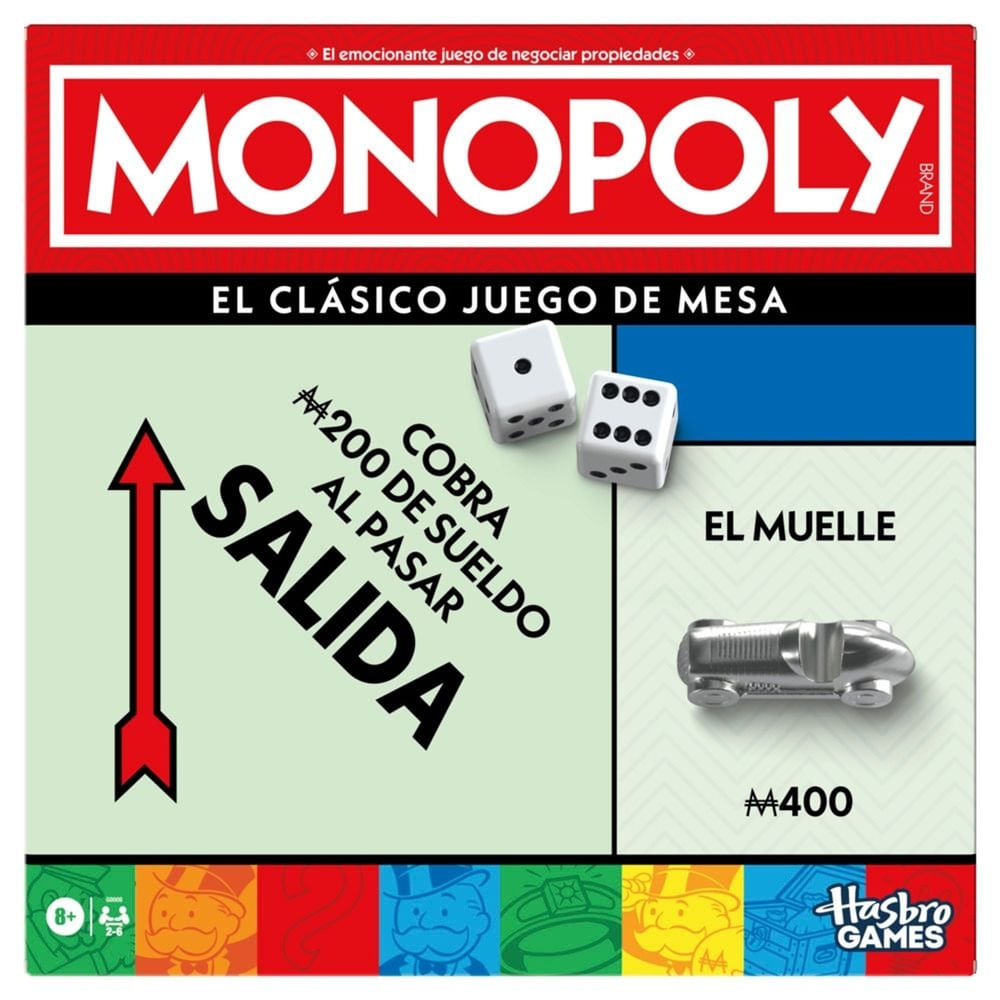 Juego Hasbro Games Monopoly Classic Refresh