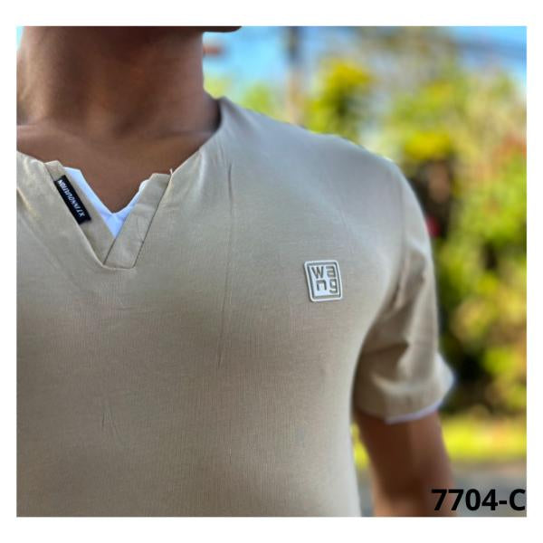 Camisa Punto Beige S