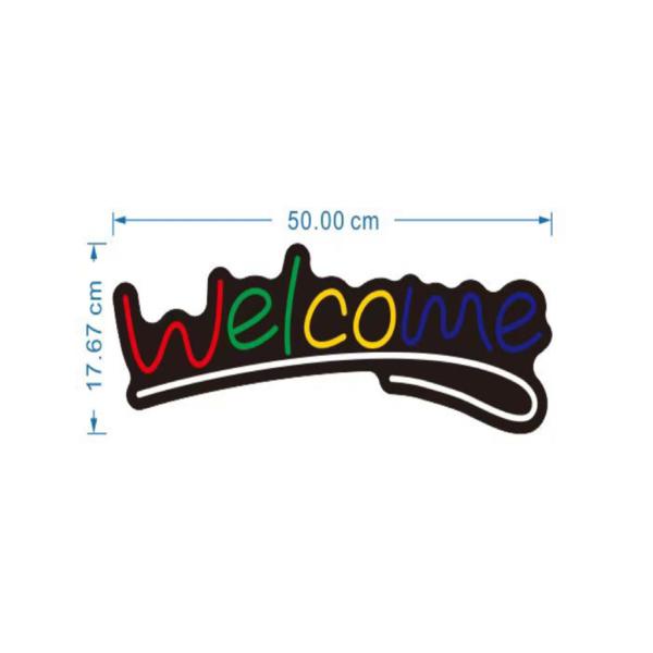 Rotulo Luz Neon Welcome