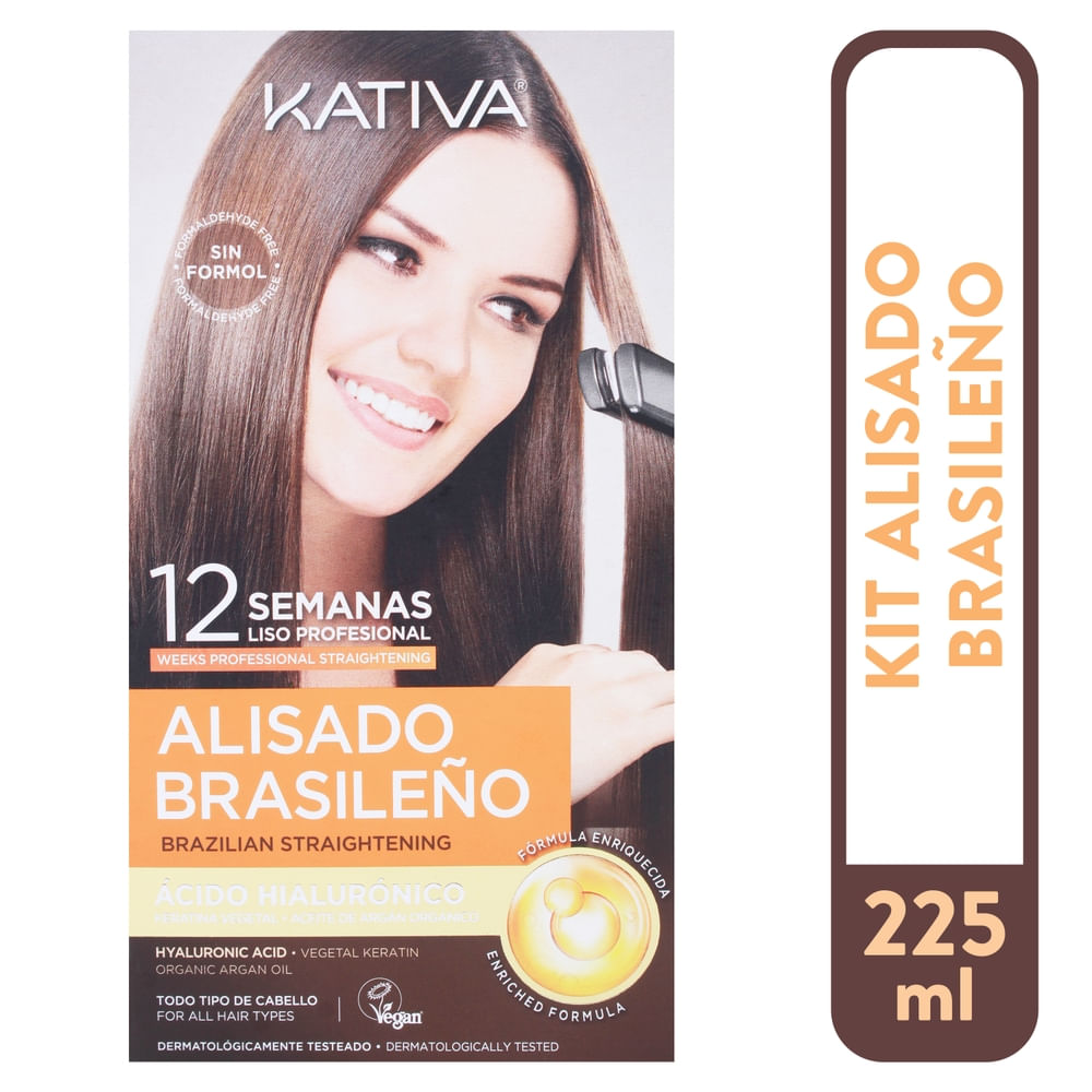 Kit Kativa Alisado Brasil Keratina - 225 Ml