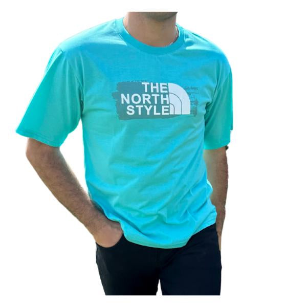 Camisa Punto The North Style Turquesa S