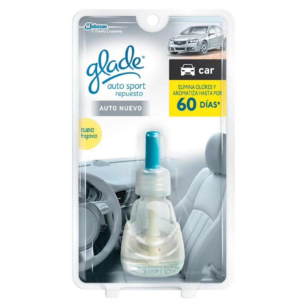 Aromatizante De Repuesto Glade Auto Sport Nueva Fragancia - 7 Ml