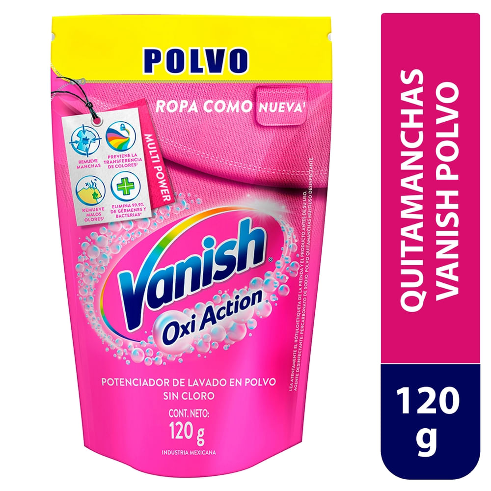 Quitamanchas Vanish En Polvo Para Ropa De Color Repuesto -120 G