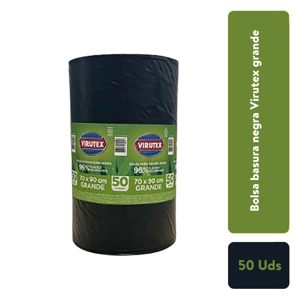Bolsas De Basura Virutex Tamaño Grande - 50 Uds