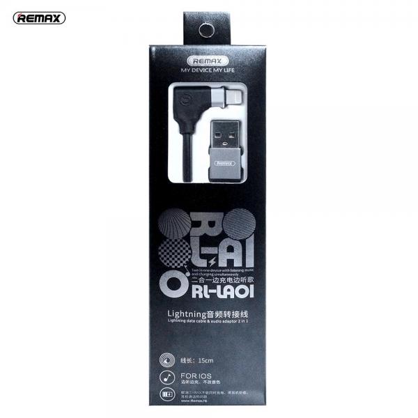 Cable Usb Lightning Rl-La01 2 Usb 1M Remax Negro