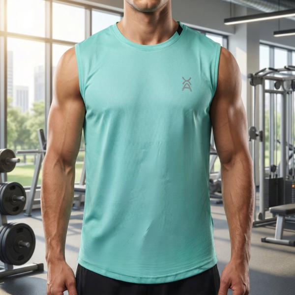 Camiseta Deportiva Verde Agua S
