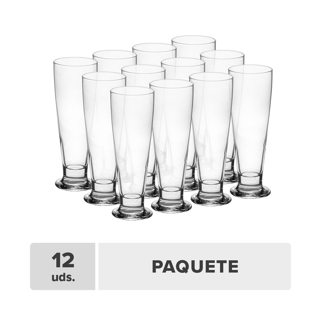 Vaso Cerveza Vidrio 10oz 12unds