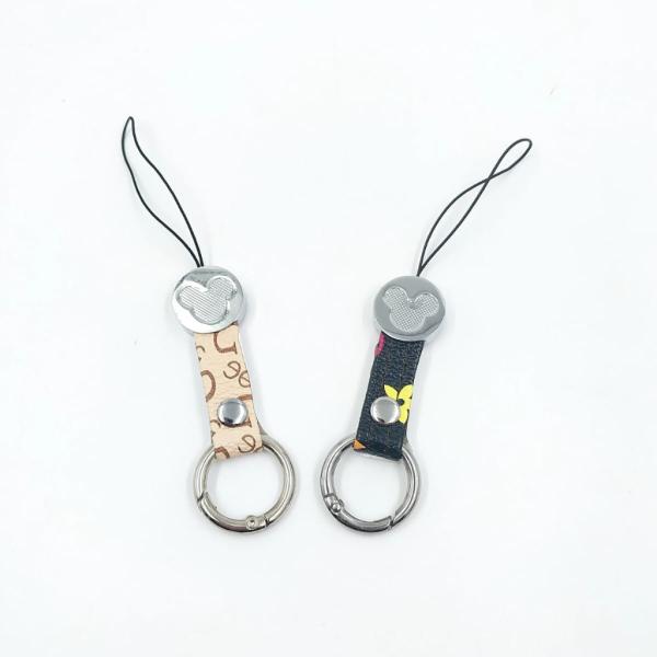 Correa Colgante Para Celular Diseño Mickey Metalico Y Cuerina