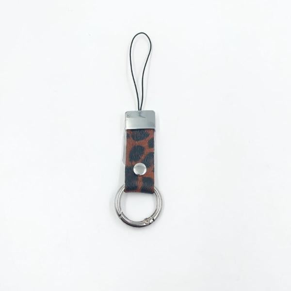 Correa Colgante Para Celular Diseño Metalico Y Cuerina