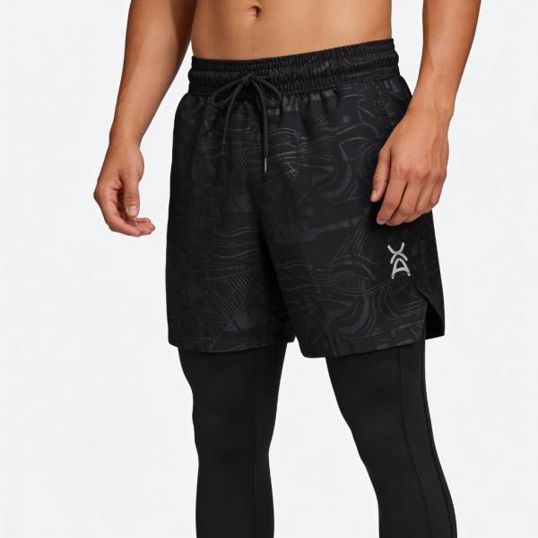 Pantaloneta Deportiva CON Licra Negra S ED069-S