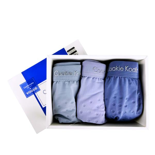 Boxer Hombre - Caja 3 Piezas - Color Celeste/Verde/Azul L