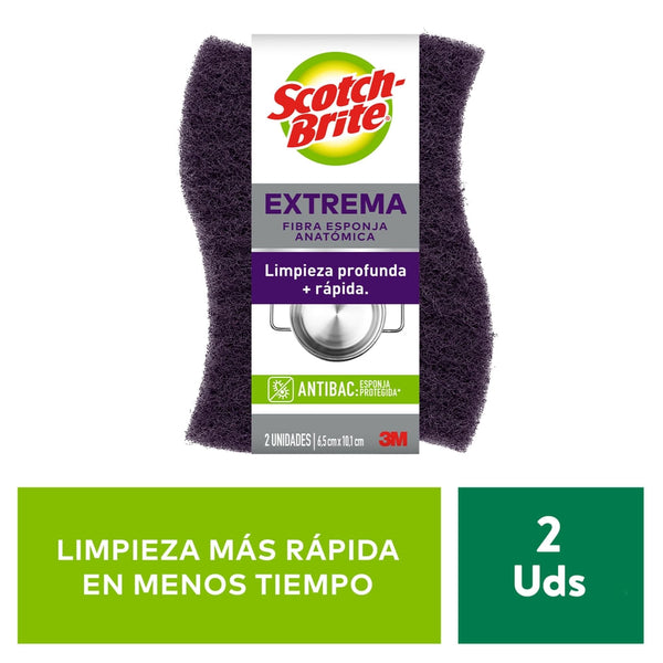 Esponja Scotch Brite Doble Uso Extrema - 2 Uds