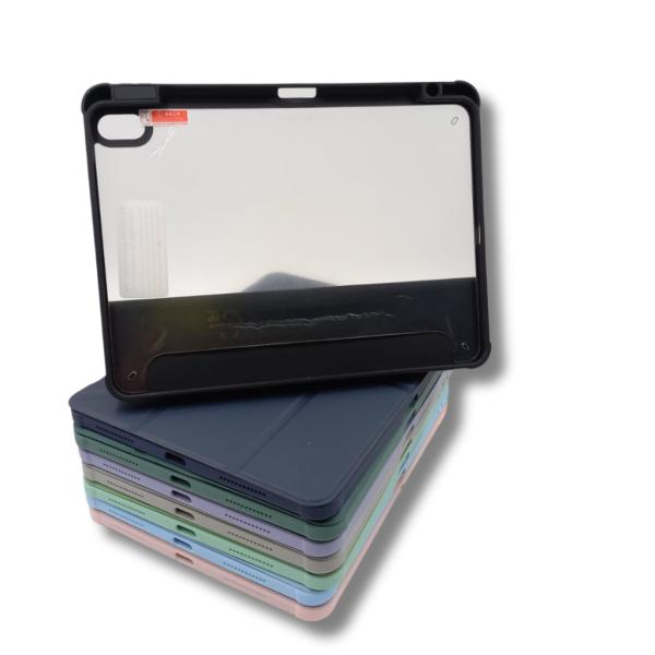 Estuche Agenda Fondo Transparente Samsung Tab A8 10.5" Rosado
