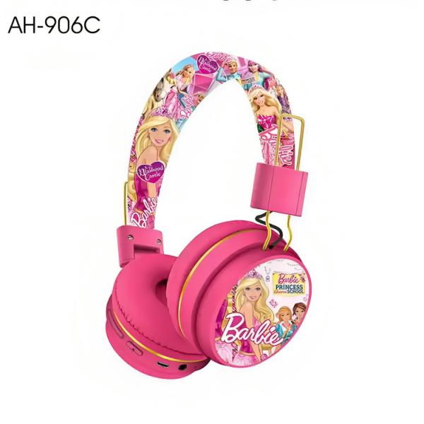 Audifono Bluetooth Diseño Barbie Ah-906C Fucsia