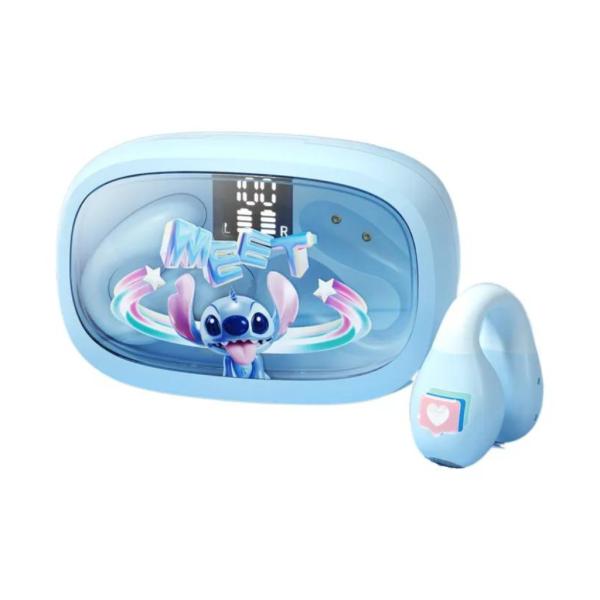 Audifonos Inalambricos Bluetooth Modelo Ej730 Stitch Celeste
