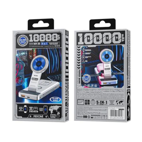 Bateria De Emergencia 5 En 1 10000Mah Modelo Wp-36