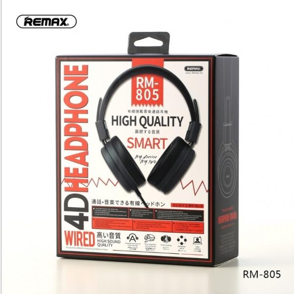 AUDIFONOS MANOS LIBRES RM-805 REMAX NEGRO