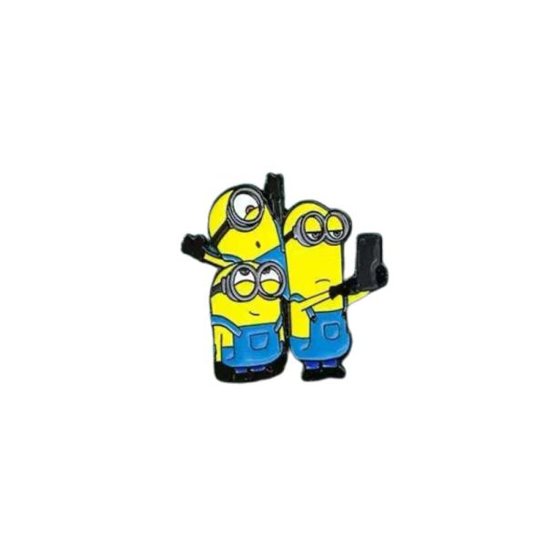Pin Metalico De Minions Selfie