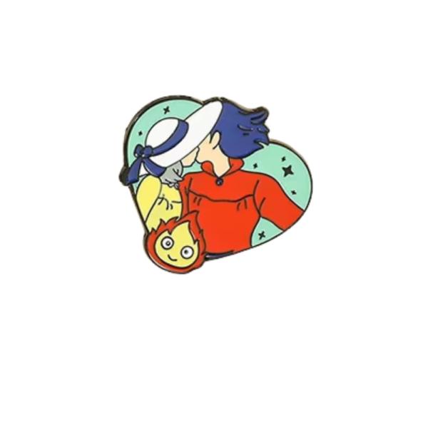 Pin Metalico De Sophie Y Howl (Castillo Ambulante) - Studio Ghibli